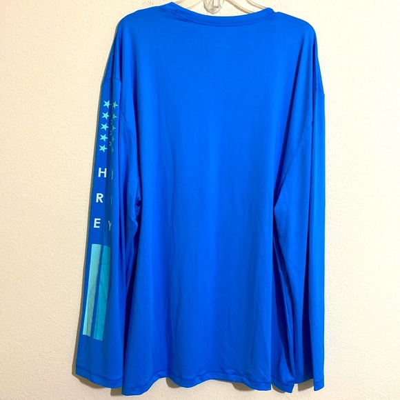 HURLEY Men’s Long Sleeve Shirt Moisture Wicking UPF 50 Protection Size XXL - Picture 2 of 6